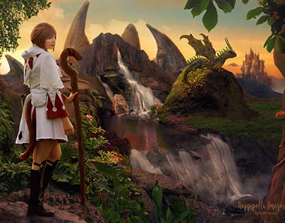 'White Mage" Cosplay Fantasy Composite Digital Artwork