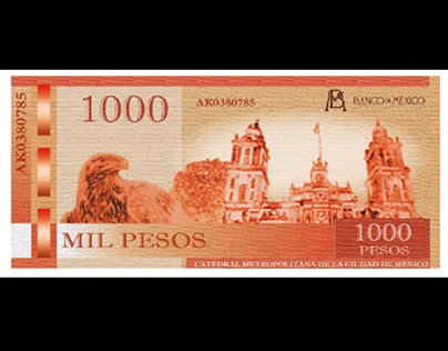 Diseño de billete mexicano