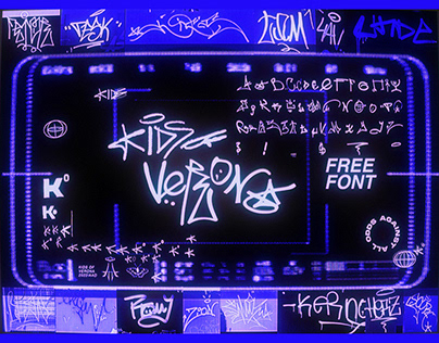 "KIDS OF VERONA" - FREE FONT / Graffiti Tag Font