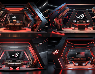 Asus Rog Gaming Exhibition Stand Design Concept