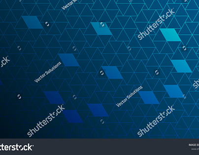 Digital blue geometric background with hexagons