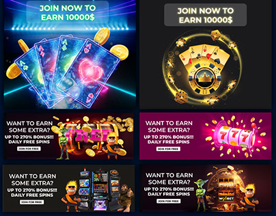 Casino Banner design || website banner design || fb ads