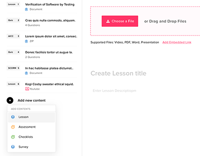 Learning Management System! - Create lessons!