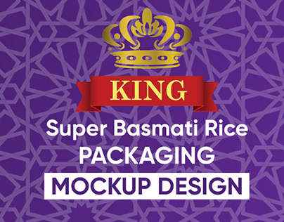 King Super Basmati Rice Packaging design