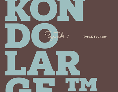 Kondolarge™ typeface