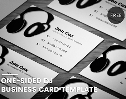 Free Digital DJ Business Card Template