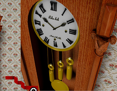 Real 3D Old Clock