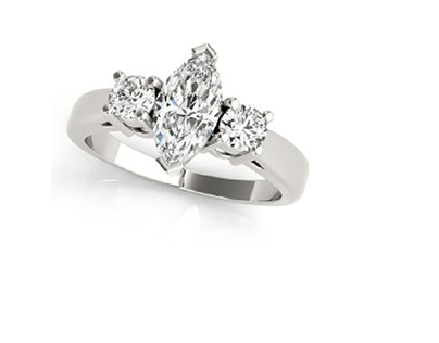 Marquise Three Stone Ring | Elgrissy Diamonds