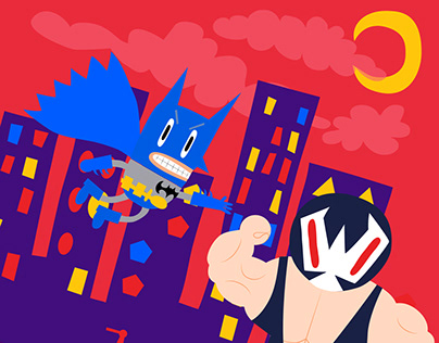 Batman and Enemies - Fan Art