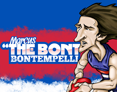 AFL Caricatures - Marcus Bontempelli