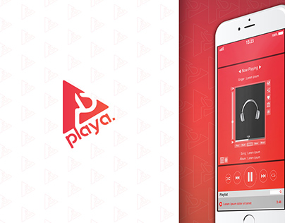 Playa App Logo and UI design