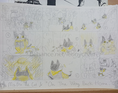 MAMI THE CAT& Way Back Home - Picture book Process