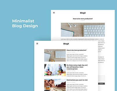 BlogX - Minimalist Blog Design