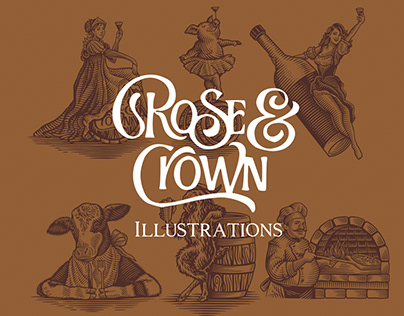 Rose & Crown Illustrations