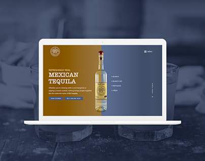 Website Design for Tequila Brand