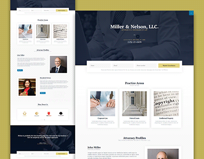 WP - Attorney Counselor Law Firm Landing Page 1