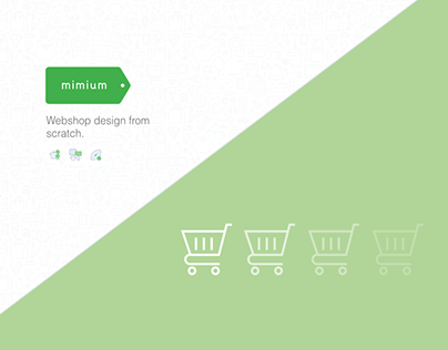 Mimium - Webshop design from scratch UI/UX