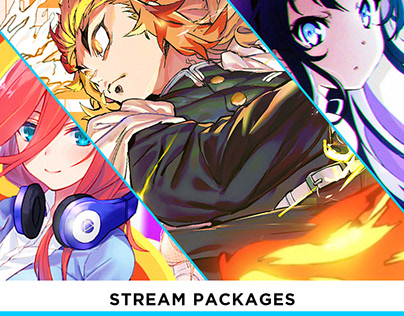 Anime and Vtuber Stream Overlays / Stream Packages