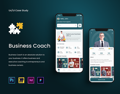 Business Coach App (UI/UX Case Study)
