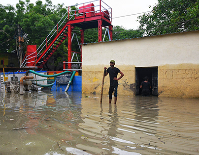 Flood & Heavy rains have caused havoc at Low-lying area