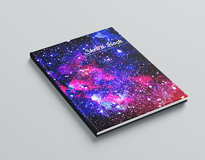 Galaxy Blank Sketch Book For Kids