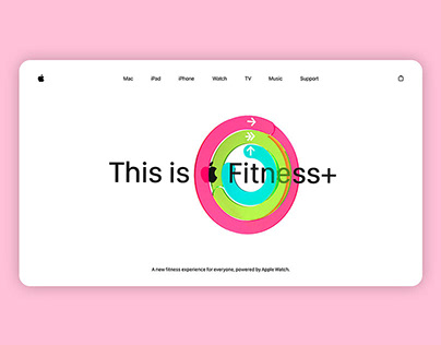 Apple Fitness+ Landing Page Concept