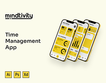Time Management Mobile App | UI/UX Design