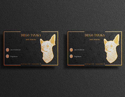 Diego Tanaka Body Piercing - Cartão de Visita
