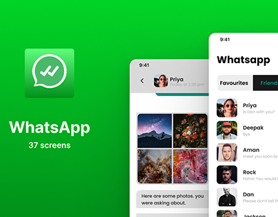 Redesigning WhatsApp screens