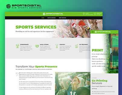 Sportsdigital.co website design