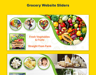 Grocery Web Sliders