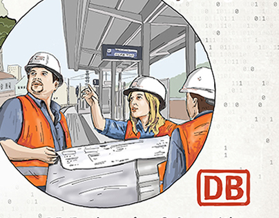 Illustrationen für die Deutsche Bahn