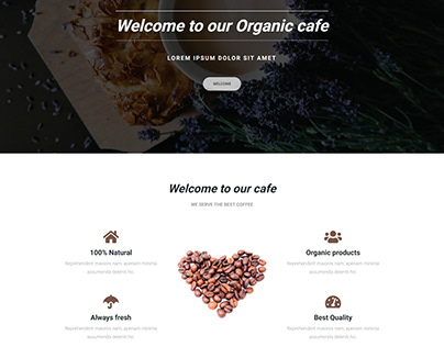 Cafe/Restaurant Website UI Design