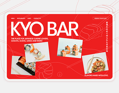 Web Design - Kyo Bar