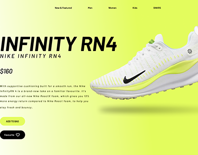 Nike Website Design.