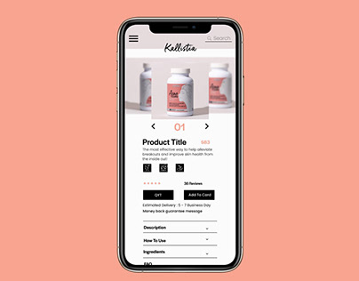 Kallistia || Web/Mobile Design