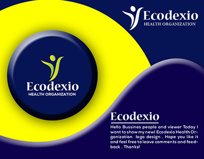 Ecodexio Health organization logo design