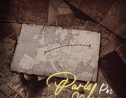 Paris-Moscow Map "Single Cover"