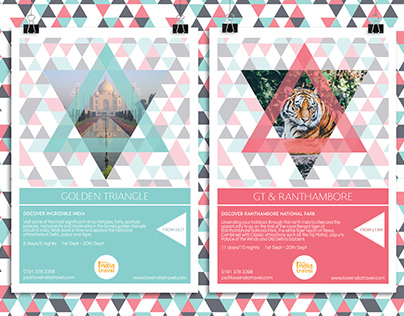 Triangular Poster Design for print