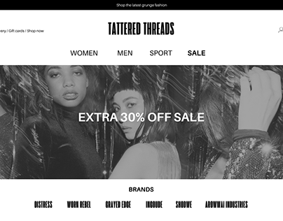 Tattered Threads - Landing Page