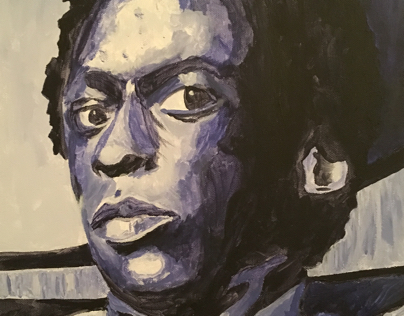 Miles Davis Monochromatic Painting