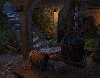 Game 3D location "Old Wine Cellar"