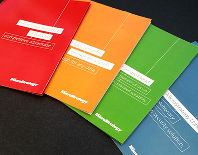 MicroStrategy product brochure set
