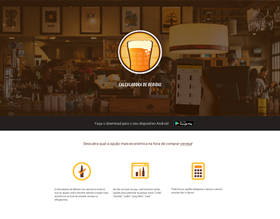 Website redesign of Calculadora de Bebida app.