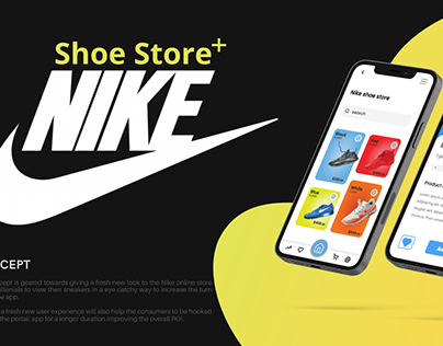 Nike Shoe Store + App UI