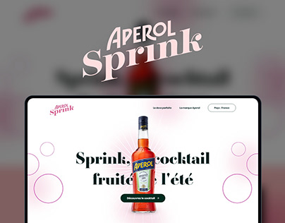 Aperol Sprink - Webdesign