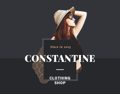 Constantine clothing shop template
