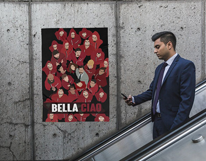 Plakat Bella Ciao (Dom z Papieru)