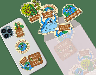 Stickers design | Ecological sticker pack