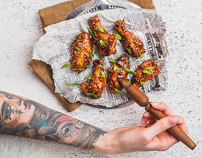 Project thumbnail - Food photo & styling for US Wings delivery